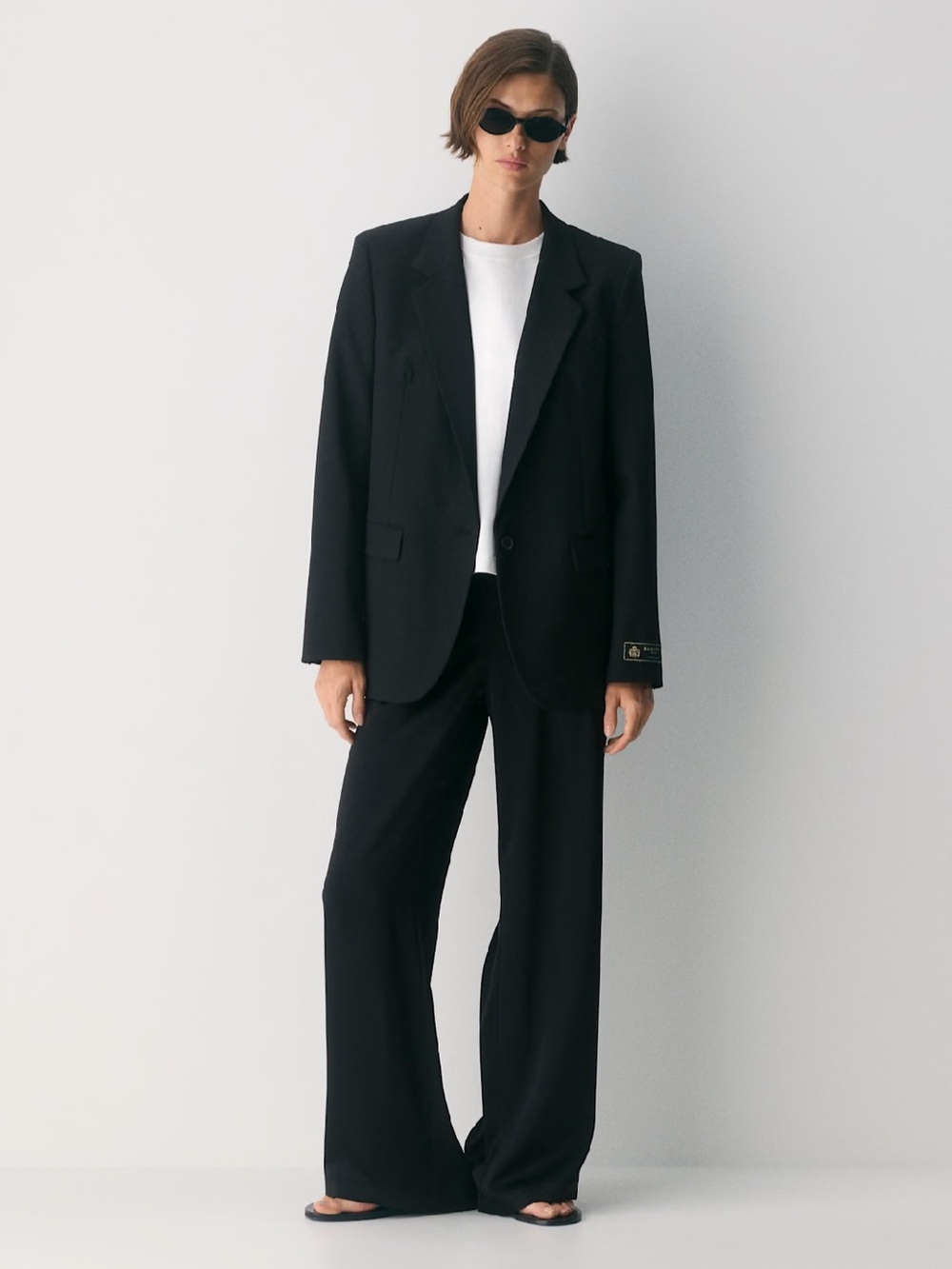 Aritzia Black Single-Button Tailored Blazer - Eureka Style